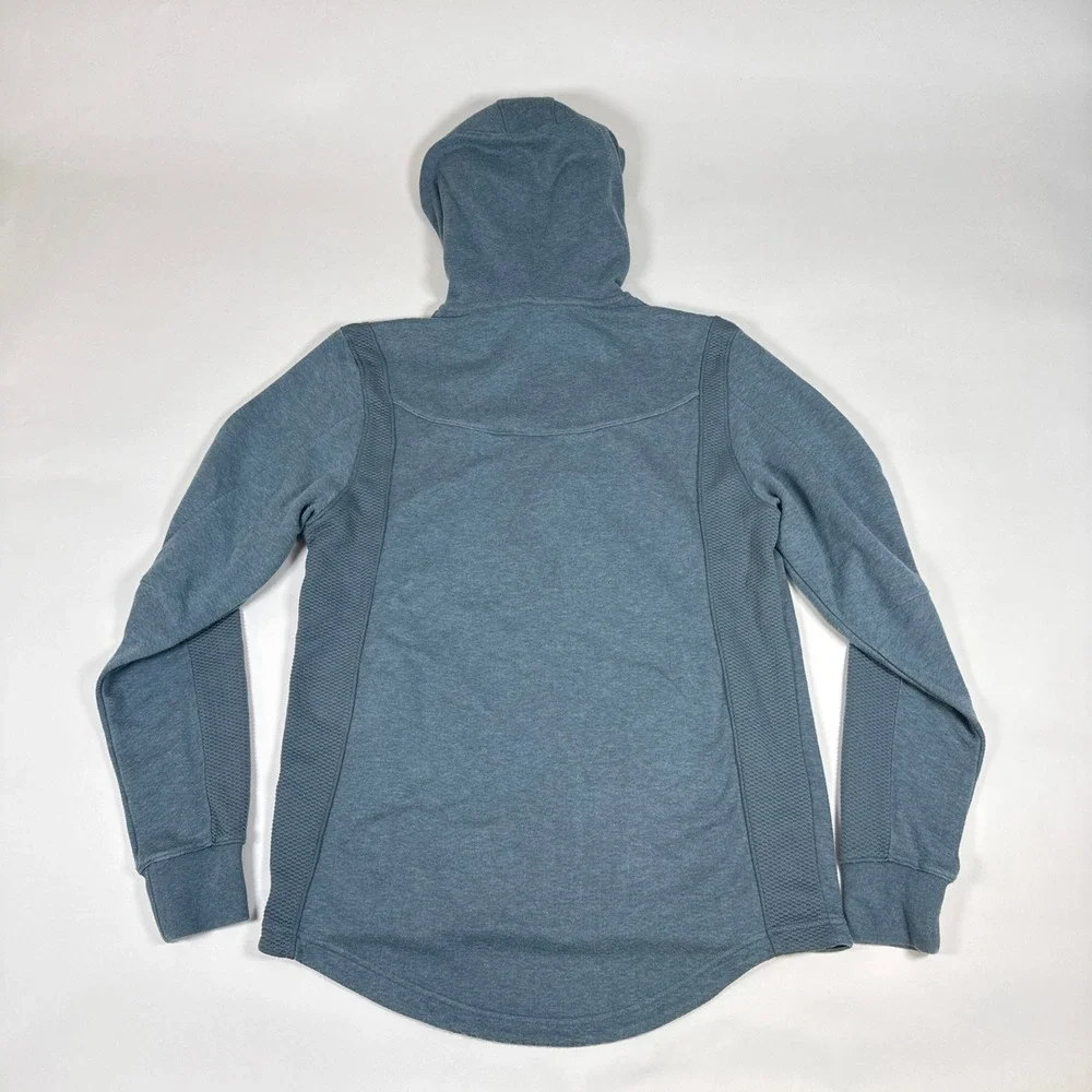 Jordan Hoodie Mens Large Blue Full Zip Textured Panels Athleisure Sporty